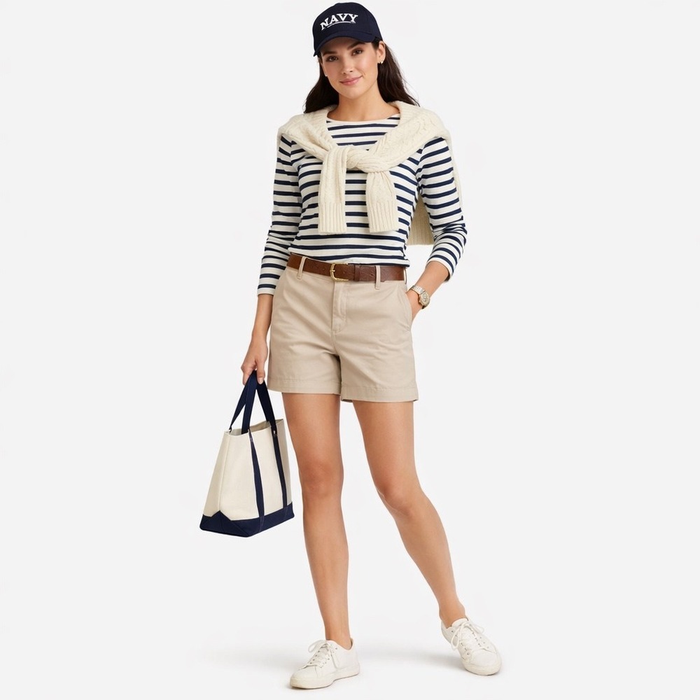 J. Crew 4" Inseam Heritage Chino Short Light Khaki Size 12 NWT Pockets Summer